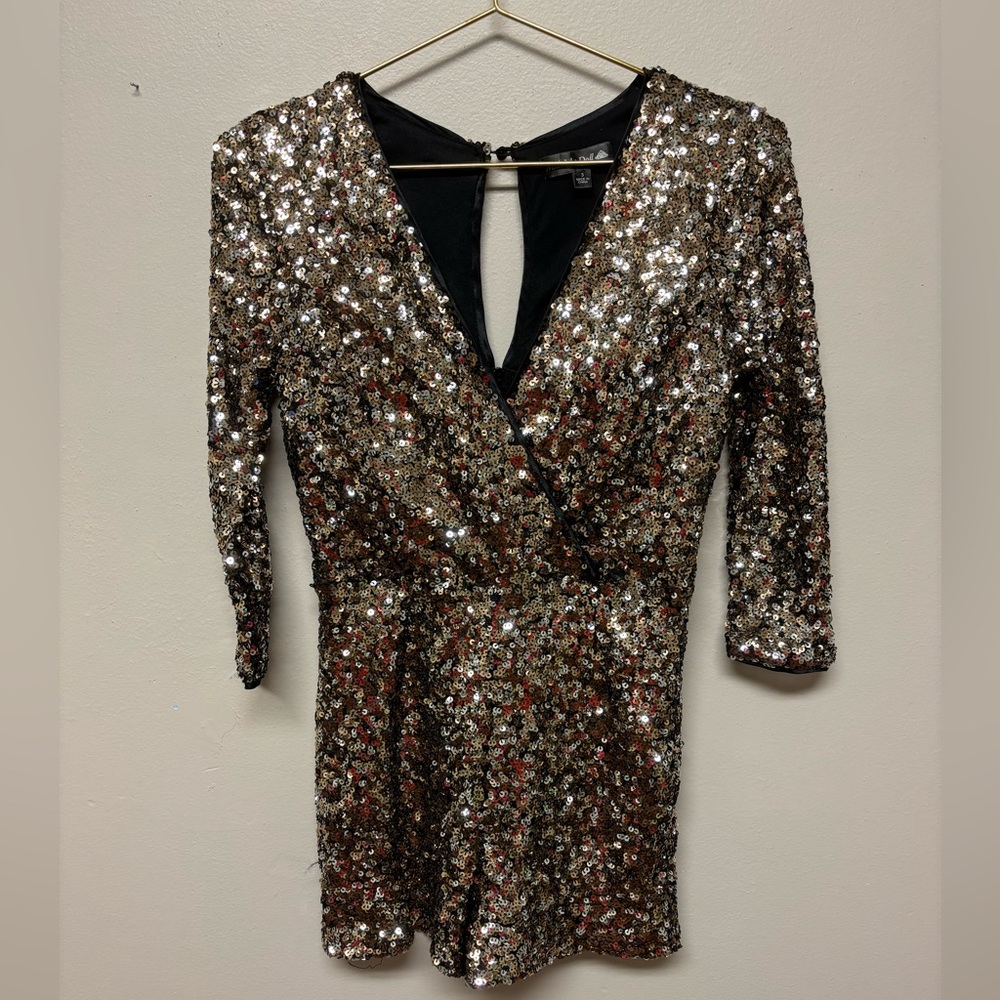 Gold romper